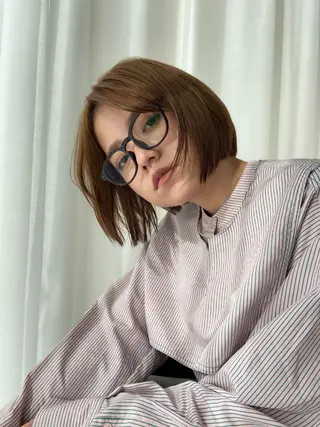 ショート Lamana所属・透明感カラー/ 加瀬たまものヘアスタイル