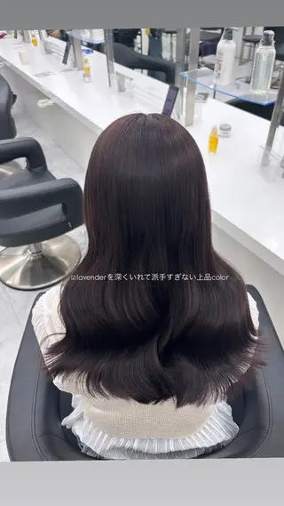セミロング Hina🎀♡ 暖色/縮毛のヘアスタイル