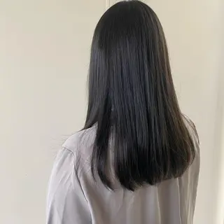 ロング カラー 青とそら いしざかのヘアスタイル
