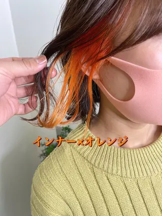 ミディアム カラー 尾崎 弘和のヘアスタイル