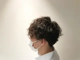 ショート パーマ メンズ 國分 利成のヘアスタイル