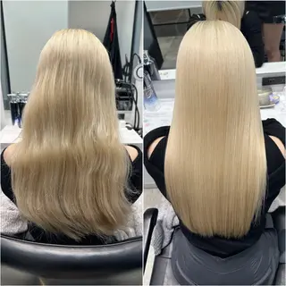 ロング カラー 艶髪ハイトーン ちひろ🌙+.°のヘアスタイル