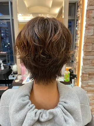 ショート 肌までキレイ見え✨️ 赤み消し特化のヘアスタイル