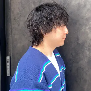 パーマ メンズ 比嘉 陽のヘアスタイル