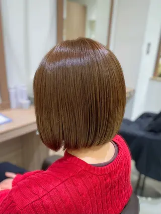 ミディアム カラー 奥村 美郁子のヘアスタイル