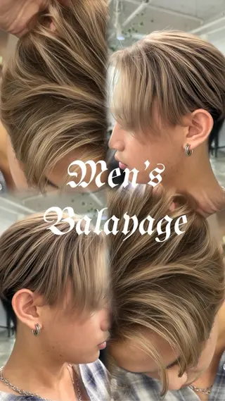 カラー メンズ 【バレイヤージュ】 kentoのヘアスタイル