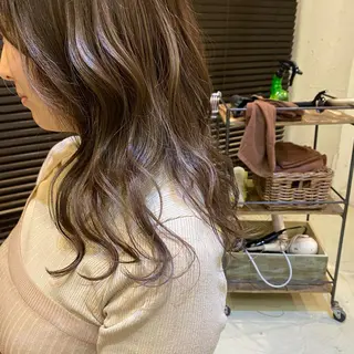 セミロング カラー 谷九/天王寺/上本町 /似合わせ/北川響のヘアスタイル