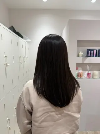 ロング カラー RosierBlue 工藤のヘアスタイル