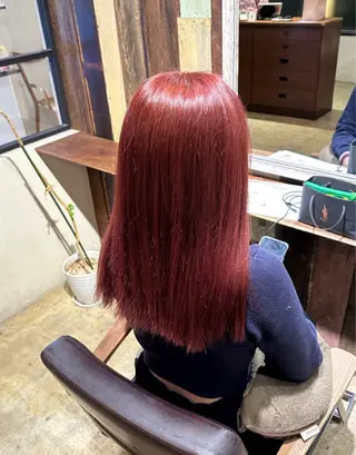 ロング 7Velvet所属・あゆみ︎︎✮／ 暖色カラーのヘアスタイル