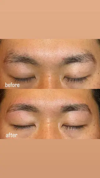 メンズ アイブロウ 阿部 うららのマツエク・マツパデザイン