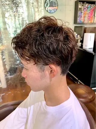 パーマ メンズ ナカジマ ハルカのヘアスタイル