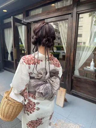 ロング ヘアアレンジ さとう あやかのヘアスタイル