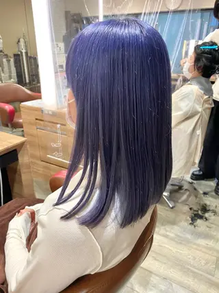 ミディアム カラー レイヤー/ブリ ーチ/ 岡本美優のヘアスタイル