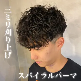 ショート パーマ メンズ メンズパーマ/ メッシュ😎タクミのヘアスタイル