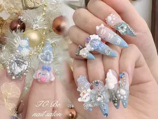 ロング Nail Salon To Be珈月のネイルデザイン