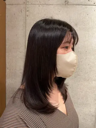 ロング カラー CRESCENDO 山本樹カットカラーのヘアスタイル