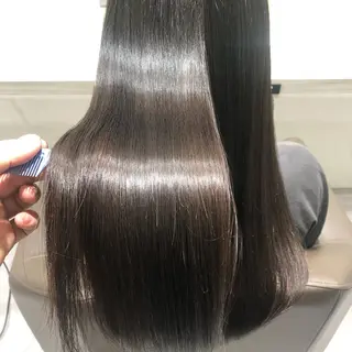 ロング ムトウセイマ/艶髪 /艶ケアWブリーチのヘアスタイル