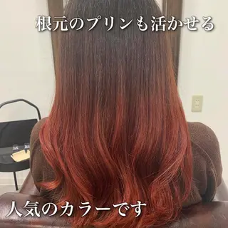 セミロング カラー 中本 達也のヘアスタイル