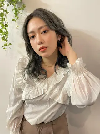 セミロング カラー ツヤ美髪💐 髪質改善/高山愛来のヘアスタイル