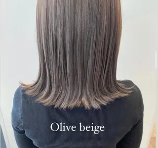 ミディアム カラー k-twoたき✨艶感 カラー/美髪矯正のヘアスタイル