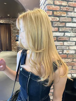 ロング ショート 顔周りレイヤー/マオのヘアスタイル