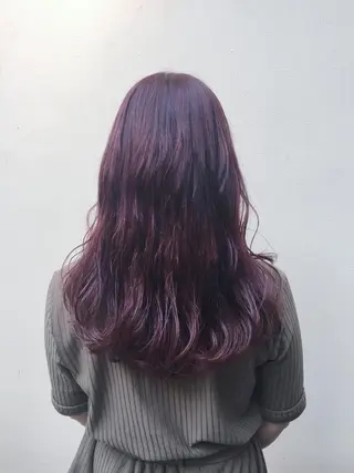 ロング カラー 高浜 夕海のヘアスタイル