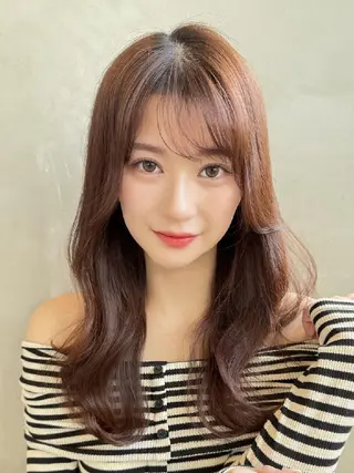 セミロング カラー 【ゲリラ直前割適用中 】吉本敬のヘアスタイル