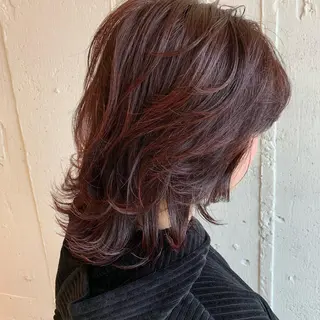 ミディアム カラー 🎈馬場佑馬/ スパイラルパーマ🎈のヘアスタイル