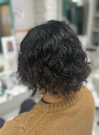 セミロング パーマ メンズ LeeHorie miuのヘアスタイル