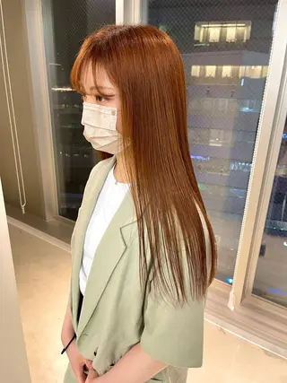 ロング カラー 店長 MANAMI /ブリーチ/骨格ボブのヘアスタイル