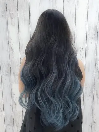ロング カラー ヘアアレンジ エクステ専門店 Vのヘアスタイル