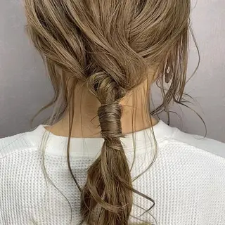 ミディアム ヘアアレンジ ✨韓国風カット/艶髪 カラー✨yumeのヘアスタイル