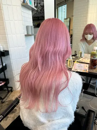 セミロング カラー ザクザクレイヤー 🍀/ブリーチ/小田のヘアスタイル