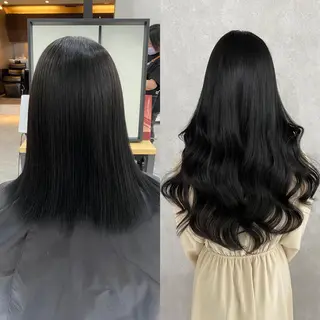 ミディアム 💎馴染むエクステ ×カラーTOMO💎のヘアスタイル