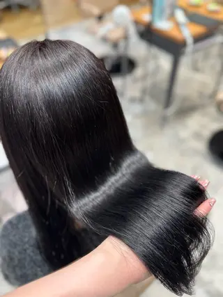 セミロング カラー 新宿透明感カラー 髪質改善/吉川怜奈のヘアスタイル