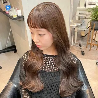 ロング こうき/前髪割れ癖 改善/カット/カラーのヘアスタイル