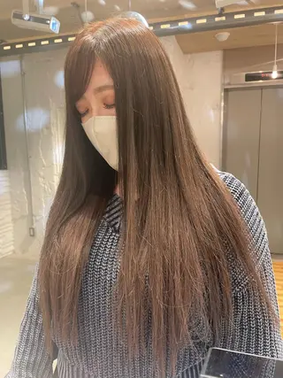 ロング 艶ハイトーン👑♡ NATSUKIのヘアスタイル