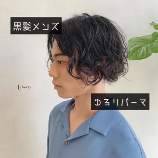 ミディアム パーマ メンズ メンズ指名多数!! SiLO 田島のヘアスタイル