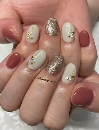 ネイル bellevy所属・藤原 はずきのネイルデザイン