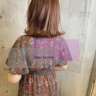 ミディアム カラー 髪質改善カラー ケアブリーチ/タムのヘアスタイル