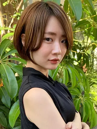 ショート カラー LucksiMie 銀座店所属・【韓国 レイヤー 髪質改善✨】かずのヘアスタイル
