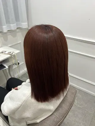 セミロング カラー 新井 凪のヘアスタイル