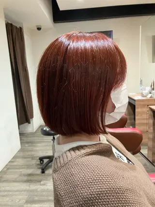 ミディアム カラー レイヤー/ブリ ーチ/ 岡本美優のヘアスタイル