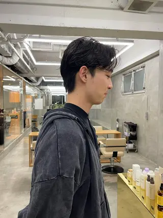 パーマ メンズ メンズカット パーマ[佐橋]のヘアスタイル