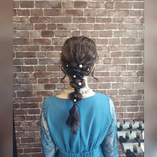 ヘアアレンジ あかね☆ヘアアレンジ /ボブ/縮毛矯正のヘアスタイル