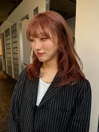 ロング カラー 中尾 未来のヘアスタイル