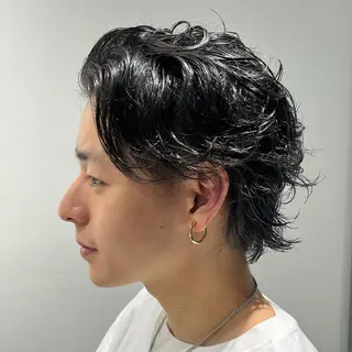 パーマ メンズ 髪質改善/縮毛矯正 艶カラー/珠聡のヘアスタイル