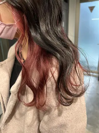 セミロング カラー M IIのヘアスタイル