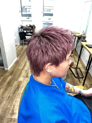 ショート カラー メンズ TELAHAIR 君津店所属・東 夏稀のヘアスタイル