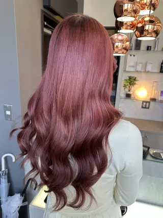 ロング カラー AYAKASA 暖色カラー/レイヤーのヘアスタイル